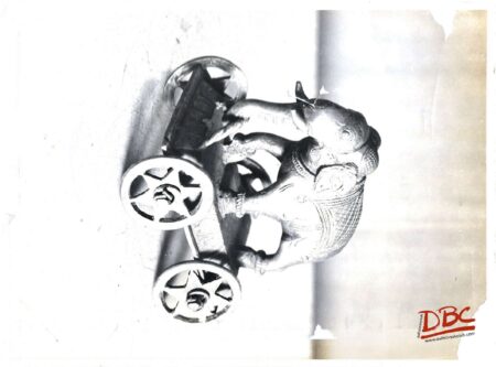 tag elephant (brass four wheeled ) rajasthan