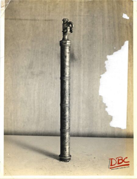pickaari (pipe for ) throeing colour during holi festival (brass)