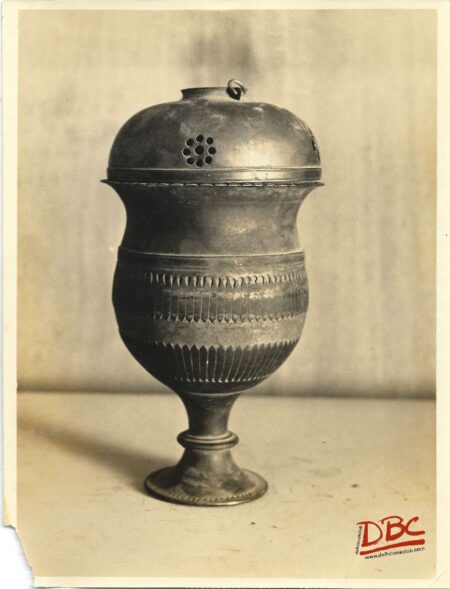 Chilam(Hukka) Hulile Bulella Bowl With Lid Copper And Clay