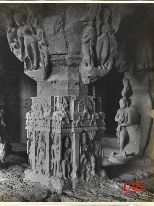 Ellora cave no 17 a pillar