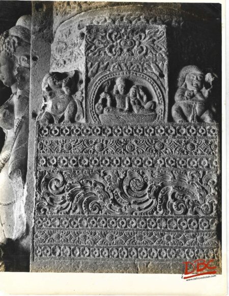 Ellora cave no 21 pillar decoration