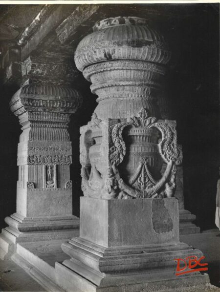 Ellora cave no 21 pillar design