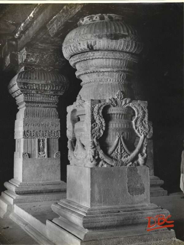 Ellora cave no 21 pillar design