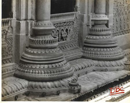 Gwalior Fort - Man Mandir - Upper Portion of Pillars