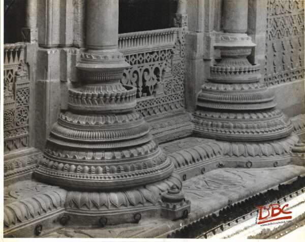 Gwalior Fort - Man Mandir - Upper Portion of Pillars