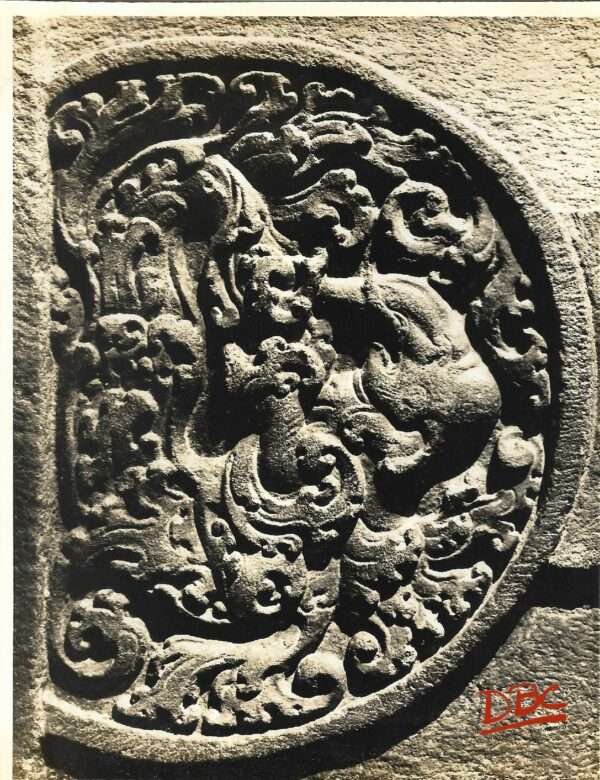 Pattadkal - Virupaksha - Norht Side Porch Elephant Medallion