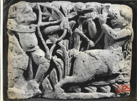 Ashutosh Museum, Calcutta : Terracotta Palque Hunting Scene