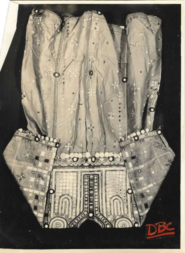 Embroidered. Choga