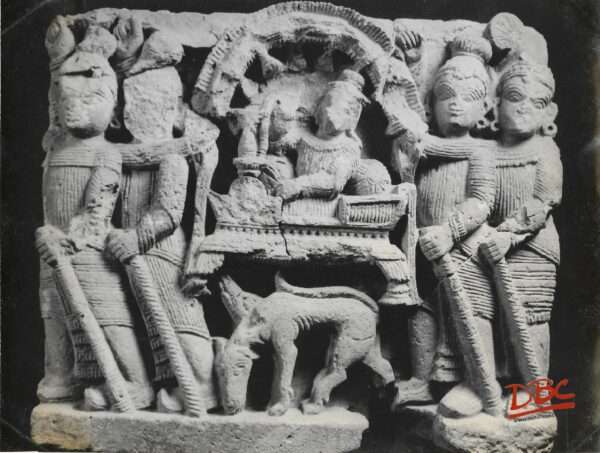 Ashutosh Mueseum - A Man being Carried on a Palanquin