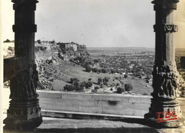 Gwalior - A View of Gwalior Fort From Sasbahu Temple