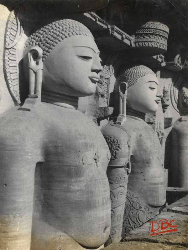 Gwalior - Marimata Cave - Closer View of Colossal jain Images