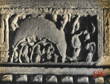 Aihole Durga Temple - Rama - Lakshamna Going Across the Ganges