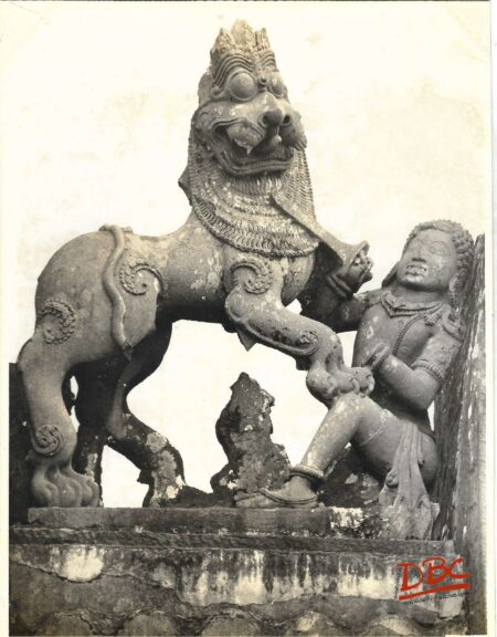 Chittor : A Sculpture in the office Compund