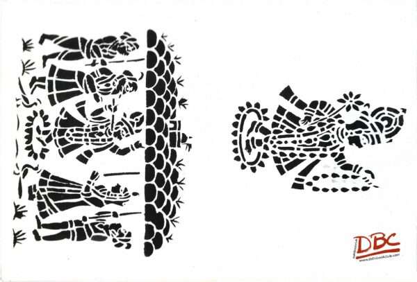 Papercut Design Mathura UP Krishna with Gorvardhana Giri