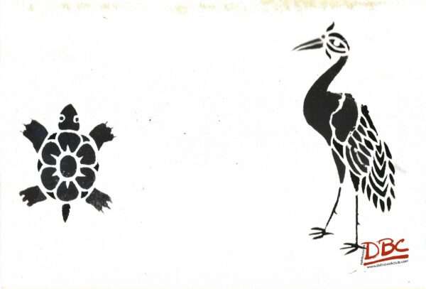 Papercut Design Mathura UP Totoise & Peacock