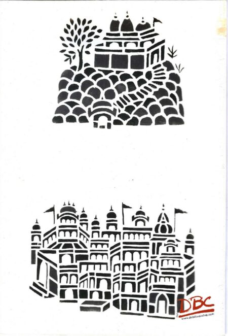 Papercut Design Mathura UP Temple Structure