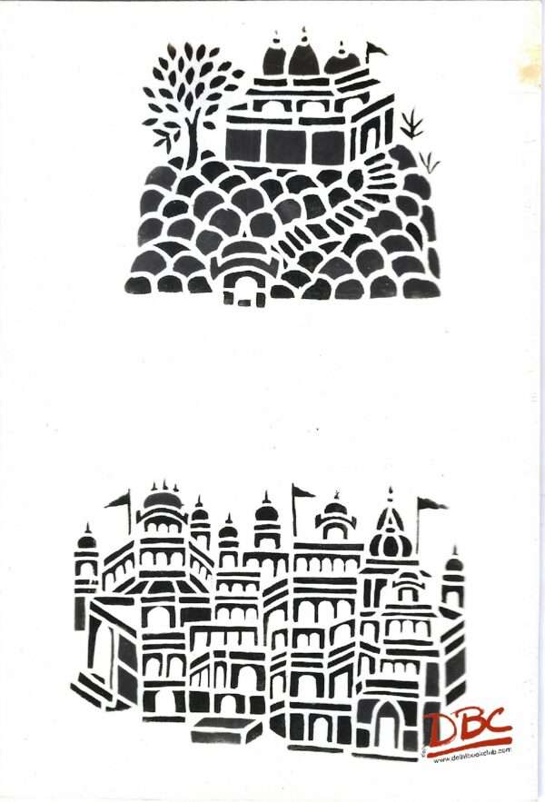 Papercut Design Mathura UP Temple Structure