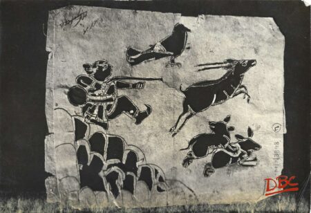 Papercut Design Rajasthan Hunting Scene