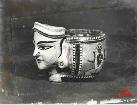 Laxmi Thapi (Measuring up Bowl) Wood & Bamboo Mayur Bhauj (Orissa)