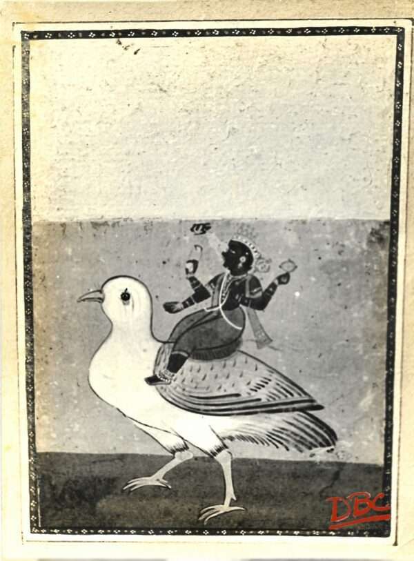 Paper Rashi Paintig - Rahu (Rajsthan)