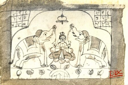 Paintig - Folk Gajalakshmi (Rajsthan)