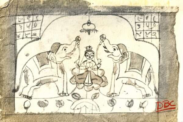 Paintig - Folk Gajalakshmi (Rajsthan)
