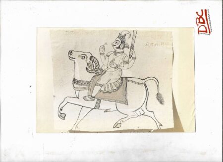 Paper Painting Rajasthan Rider