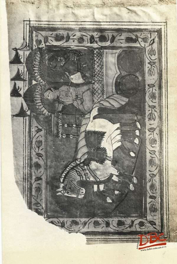 Painting Miniature Kashimir Krishna as a Sarthi of Arjuna Rath