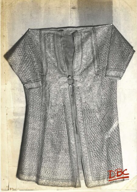 Gold And Silver Embed Choga Cotton