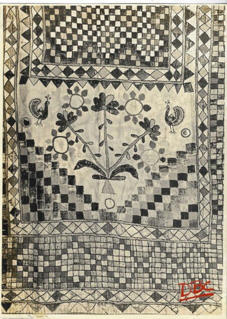 Embed Wall Curtain Cotton And Silk (Kathiawar)