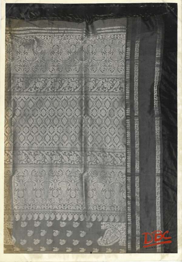 Red South Indian Temple Sari With Redcock all over the Body Silk(South India)