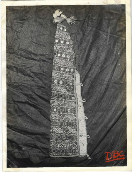 Embed Bulleck Horn Cover With Glass Setting Cotton (Rajasthan)