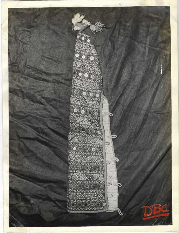 Embed Bulleck Horn Cover With Glass Setting Cotton (Rajasthan)