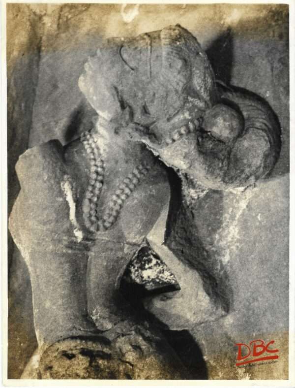 Bodh : Dasevstar Temple - A Standing Female Fig. with Attendants
