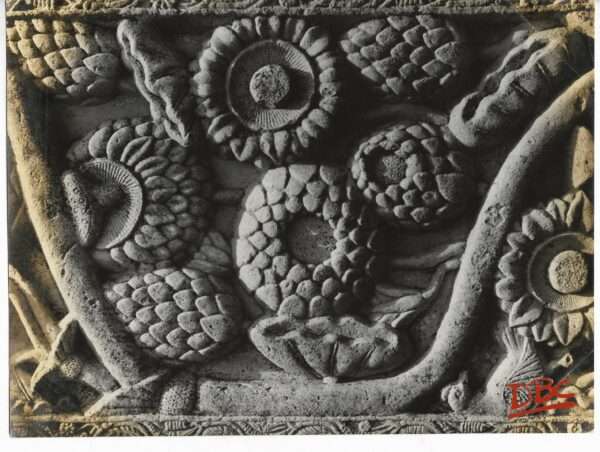 Sanchi - Stupa I - East Gate South Side Lotus Design