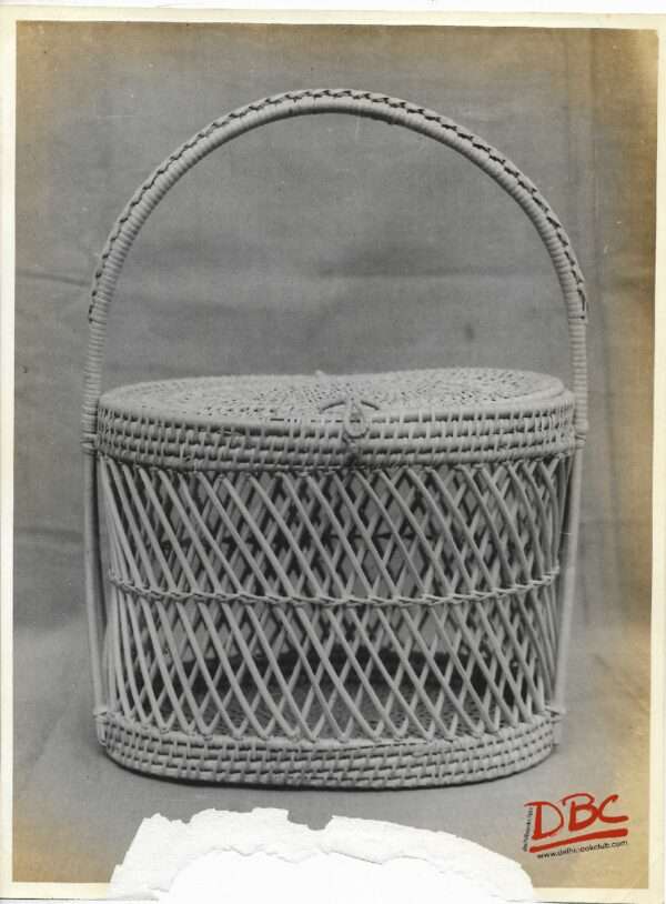 Basket  With A Lid & Handle Basket Work