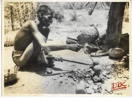 A Craftsman Preparing Objects