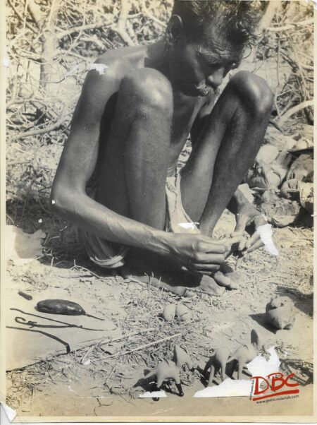A Craftsman Making the Clay Fig. of an Elephant