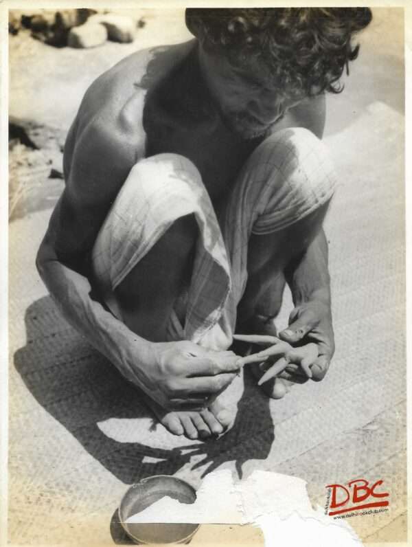 A Craftsman Making the Clay Fig. of An Elephant