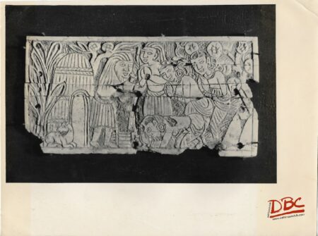Wall Panel Depicting King & Queen Seated on the Throne