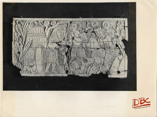Wall Panel Depicting King & Queen Seated on the Throne