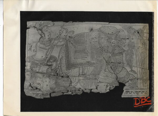 Plaque Depicting Elephant & Its Master