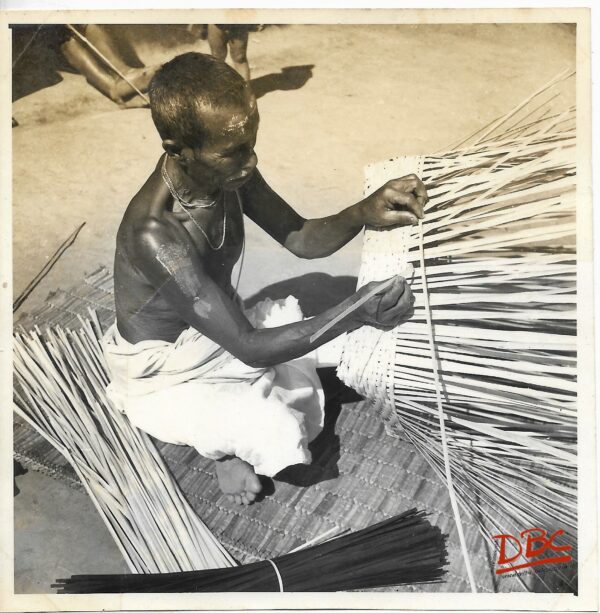 A Craftsman Preparing a Basket