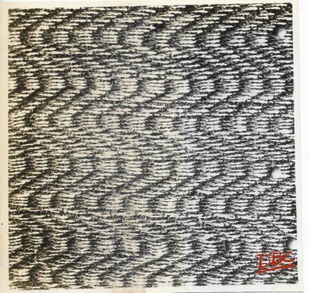 A Coloured Design on a Coir - Matting