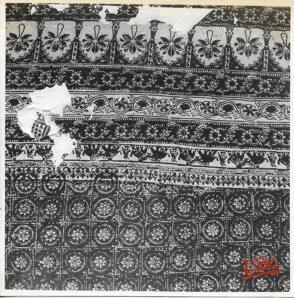 Textile Piece With Floral Design