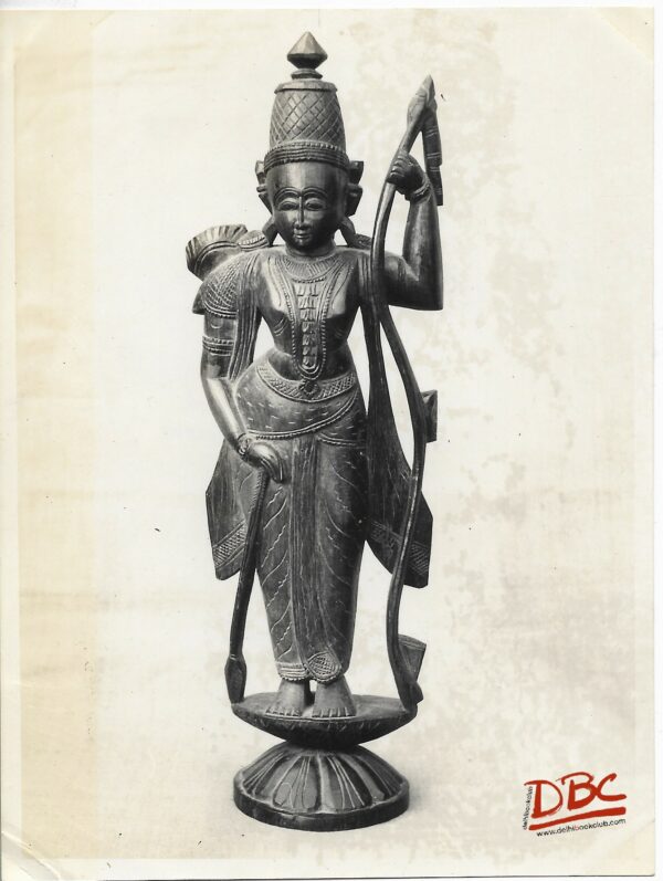 Lord Rama Standing on Lotus - Made of Wood