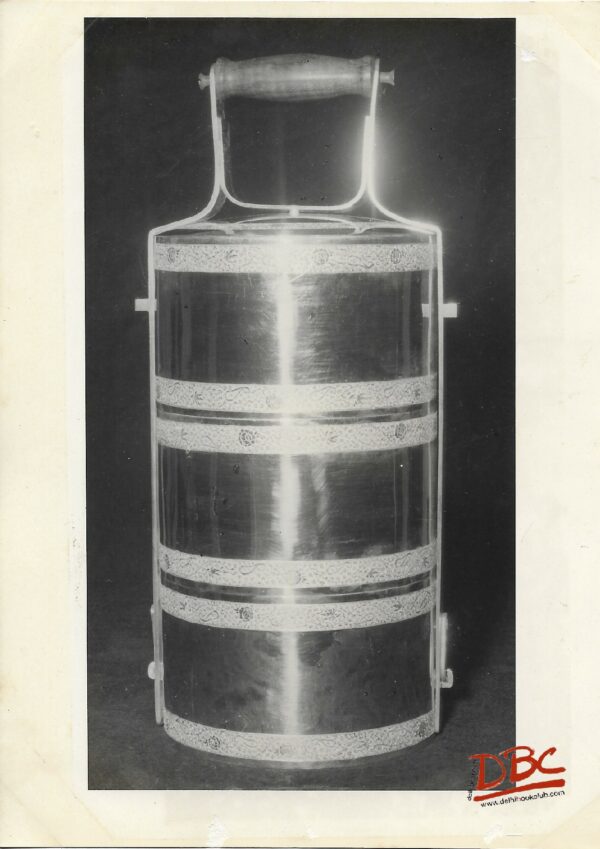 A Shipping Metalic Tiffin Box