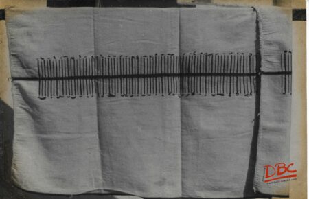 Gale White Lion Cloth With Black Strips in the Middle