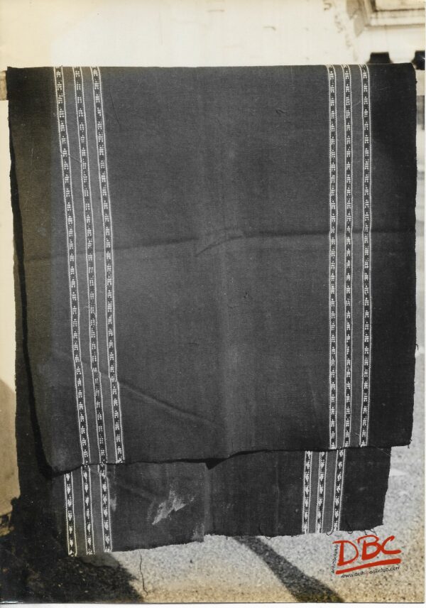 Rinai - Chandorahar - Kohar Na Black Cotton Skirt Bordered With Ornamented Designs worn By the Women
