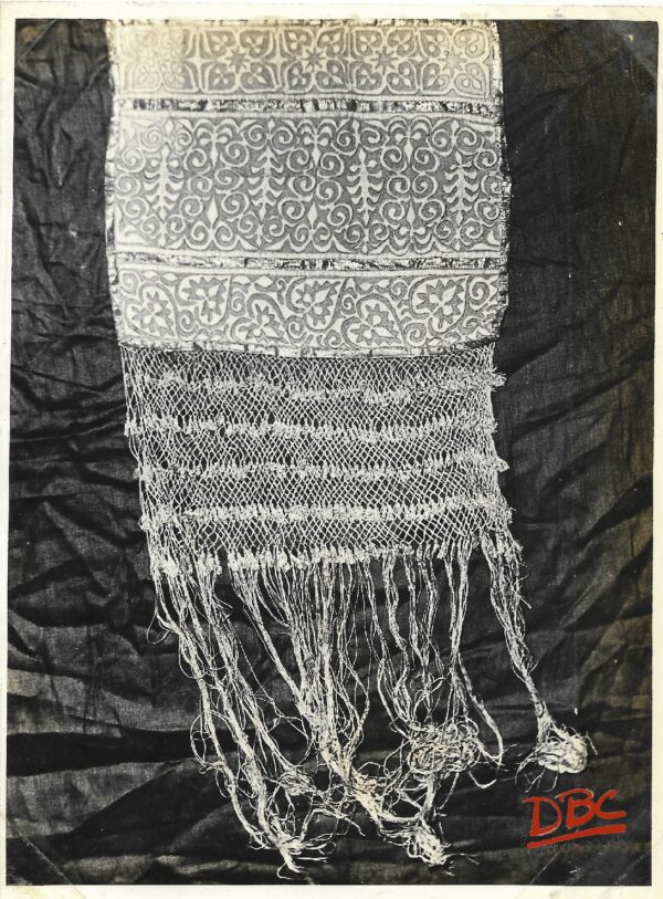 Base And Applique Worked Headyear (Sarin Fini) Cotton (South India)